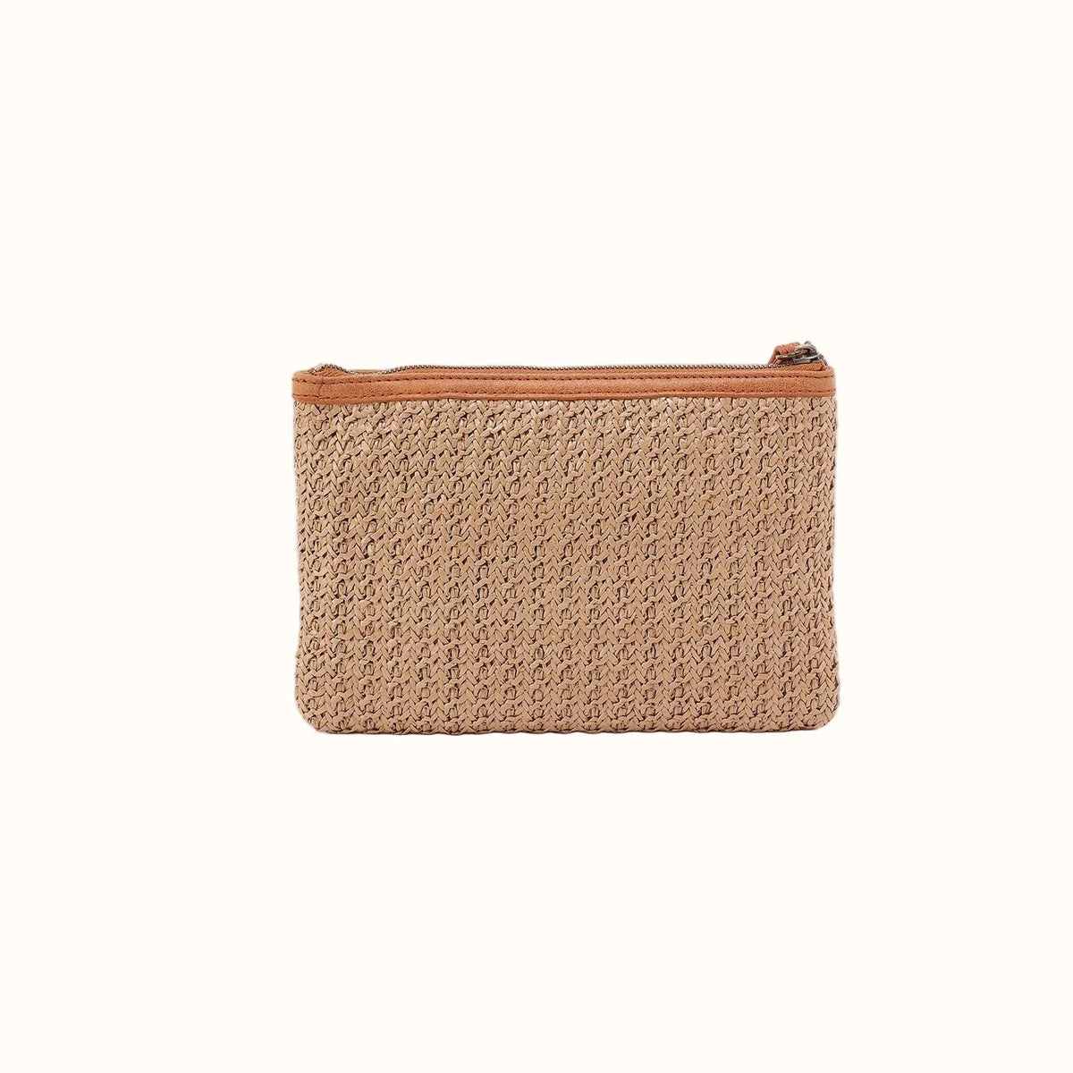 Straw Xo Pouch In Woven Straw - Meadow Woven Straw