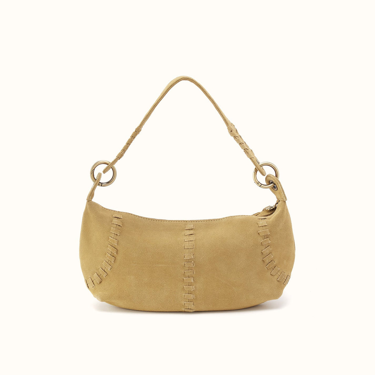 Opal Mini Shoulder In Suede Leather - Twilight Fern