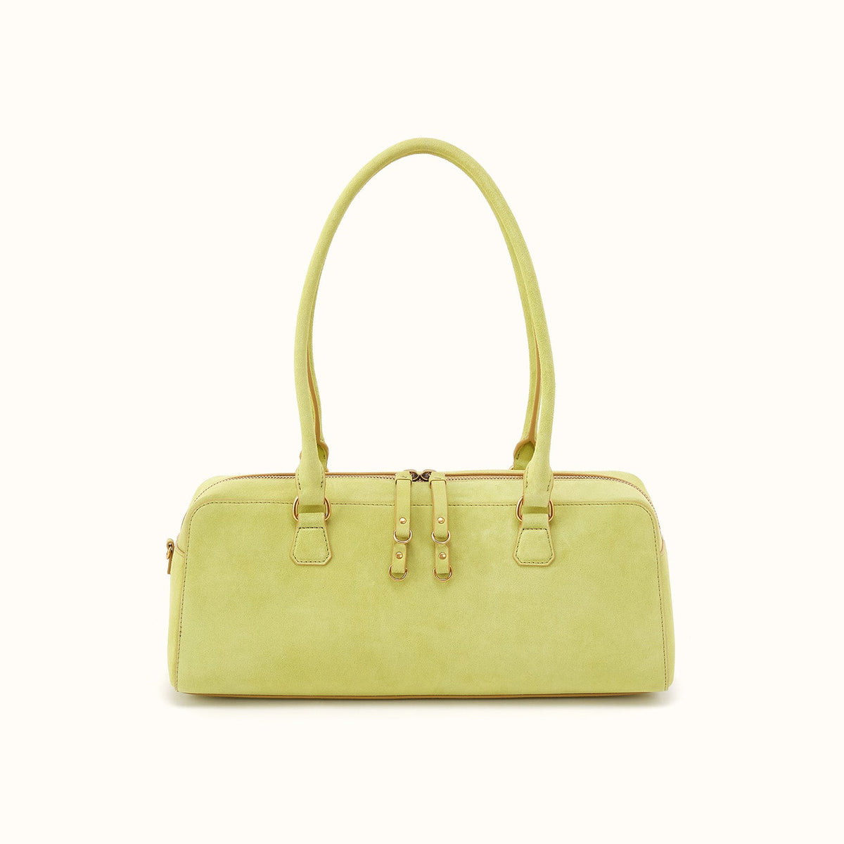 Sadie Satchel in Suede Leather - Limelight