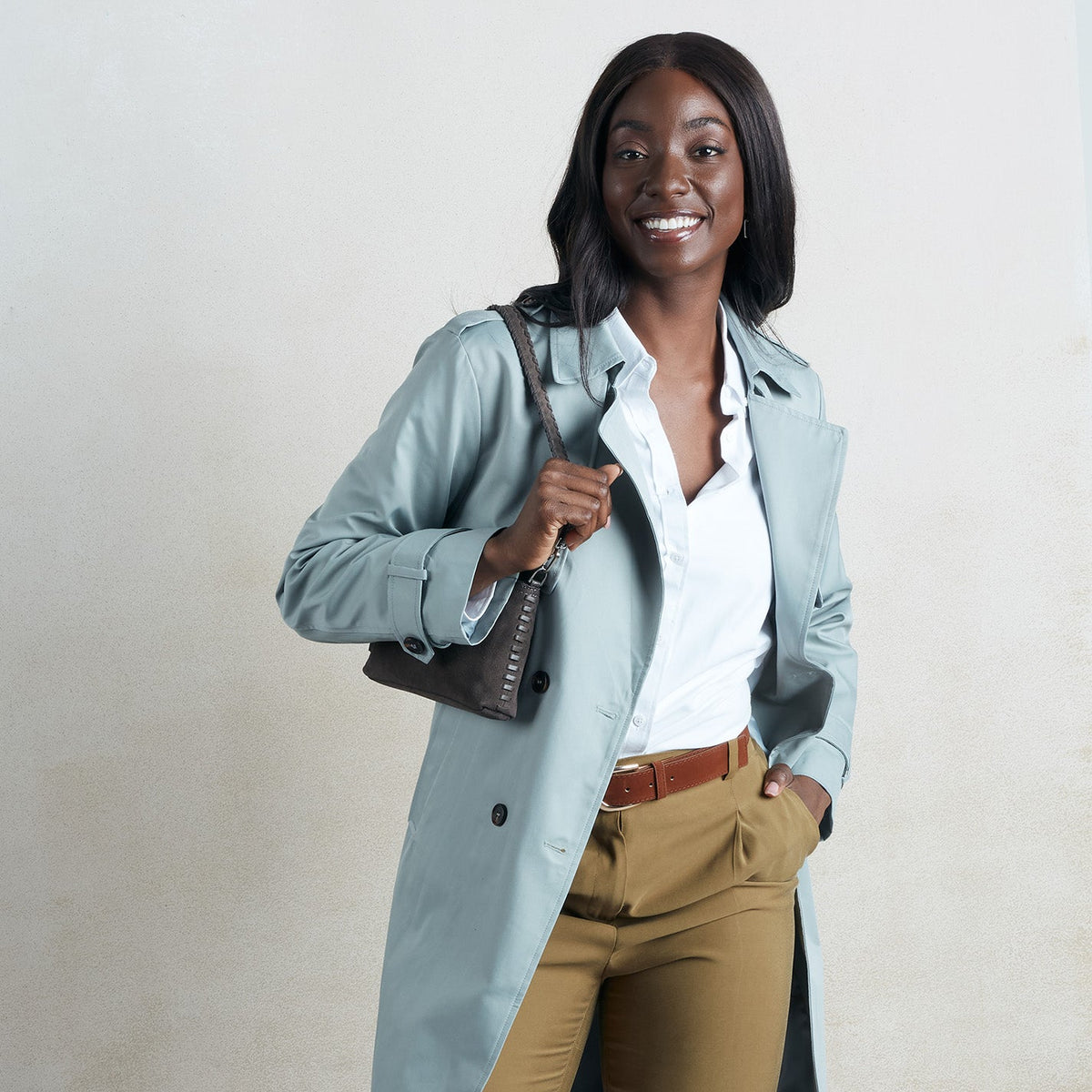 Darcy Crossbody in Suede Leather - Hearthstone