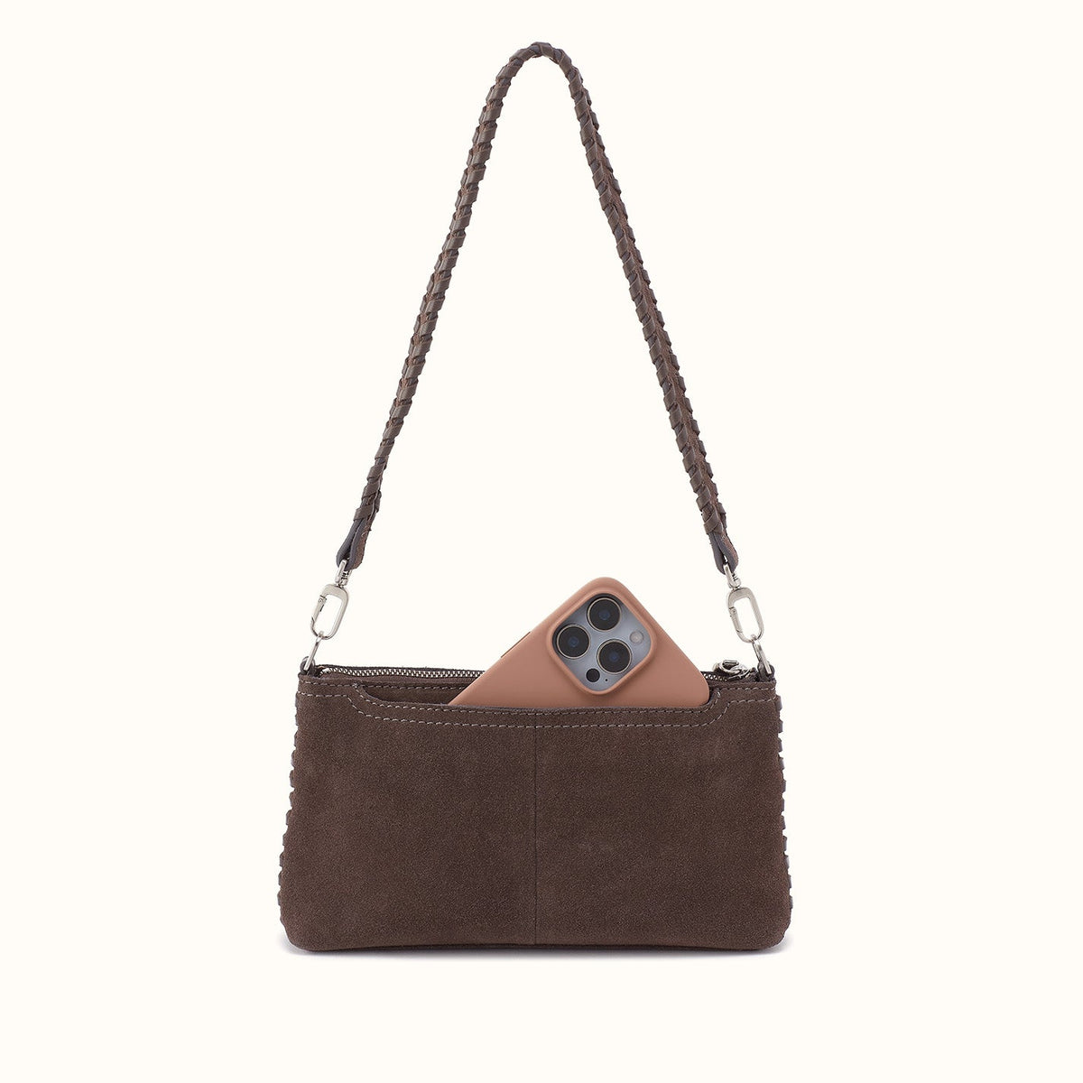 Darcy Crossbody in Suede Leather - Hearthstone