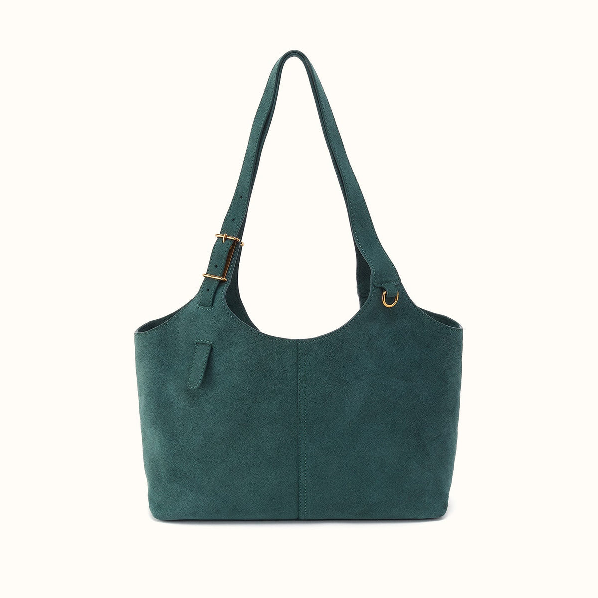 Atlas Tote In Suede Leather - Pine Needle