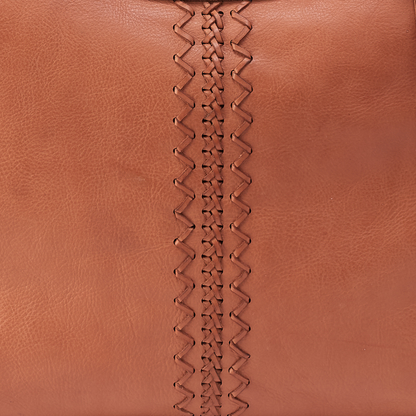 Sheila Large Satchel in Washed Leather - Harvest Wheat