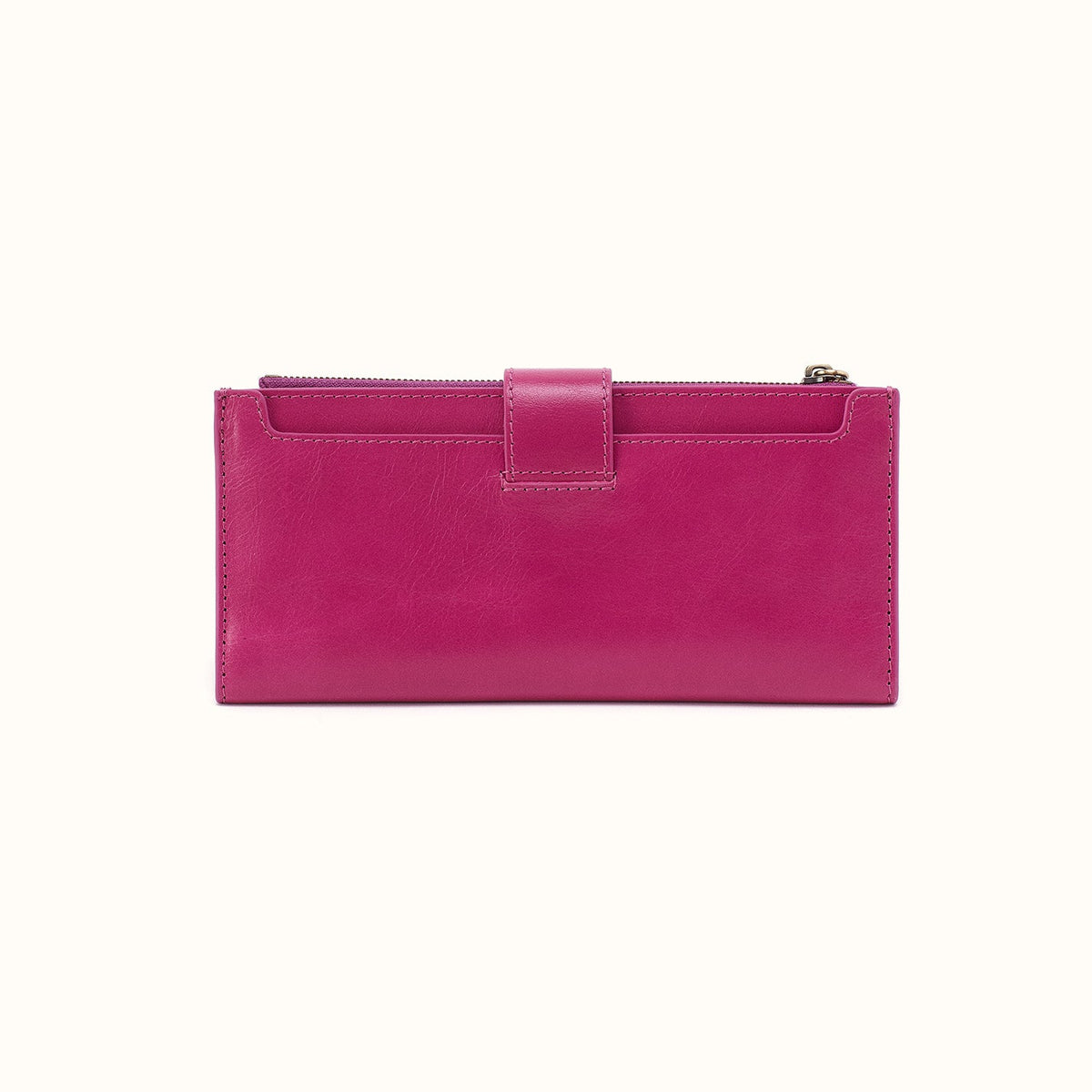 Dunn Continental Wallet in Polished Leather - Cactus Flower