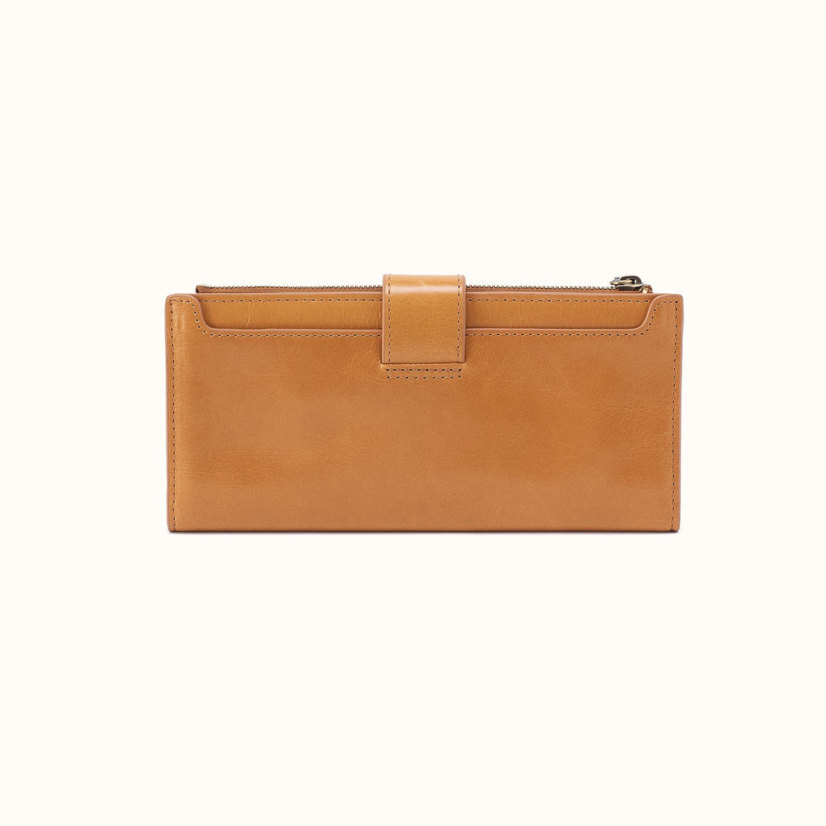 Dunn Continental Wallet In Polished Leather - Natural