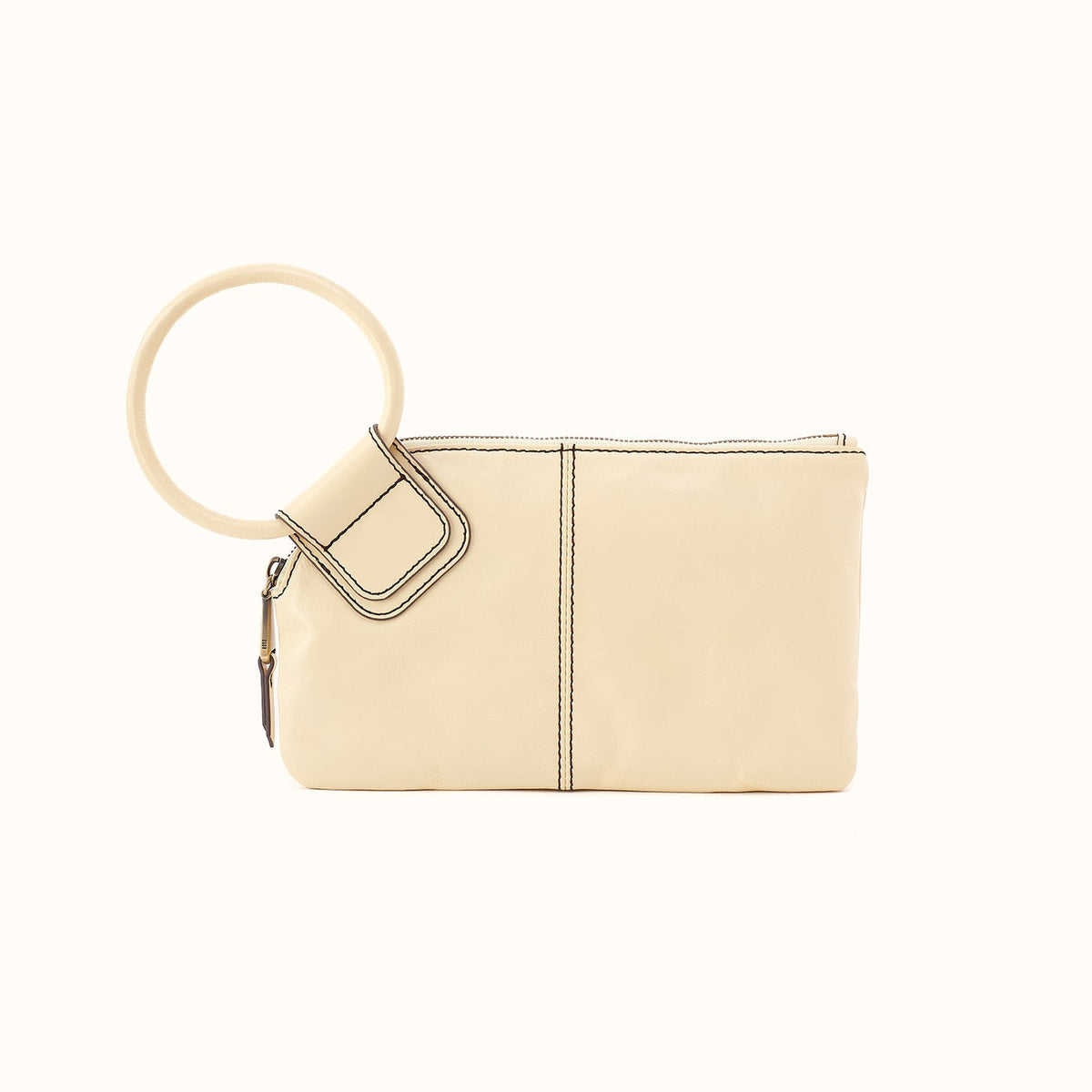 Sable Wristlet in Polished Leather - Butter Yellow