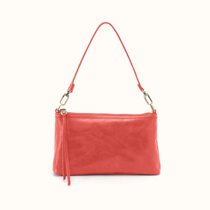 Darcy Crossbody In Polished Leather - Pink Mirage