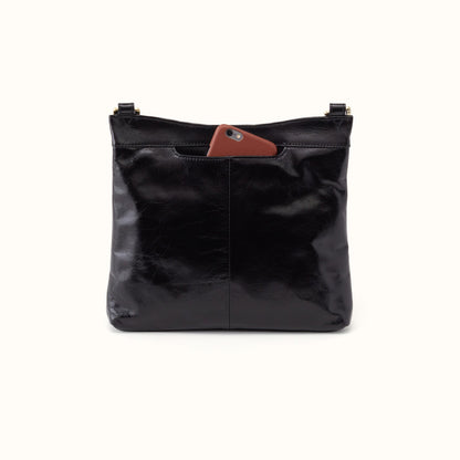 Cambel Crossbody In Polished Leather - Black