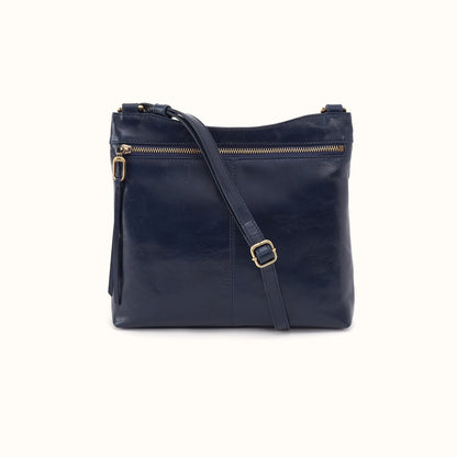 Cambel Crossbody In Polished Leather - Ink Navy