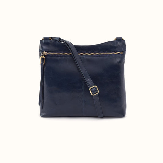 Cambel Crossbody In Polished Leather - Ink Navy
