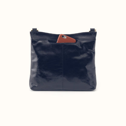 Cambel Crossbody In Polished Leather - Ink Navy