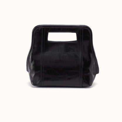 Ace Crossbody In Polished Leather - Black