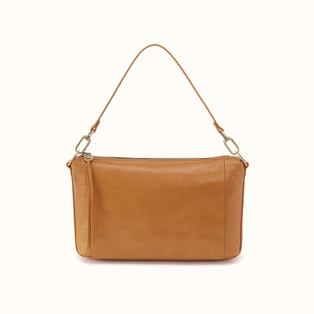 Darcy Carry-All Crossbody In Polished Leather - Natural
