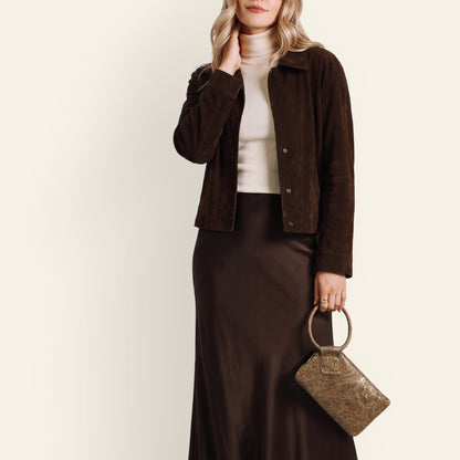 Sable Wristlet In Printed Leather - Mink Folklore