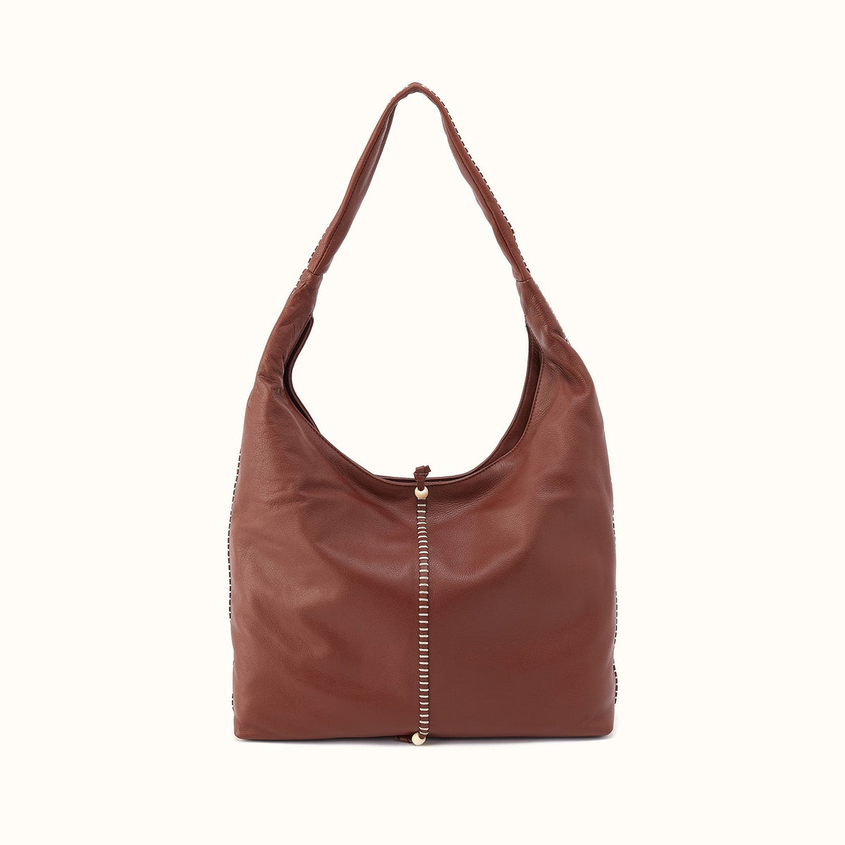La Jolla Hobo In Cloud Leather - Cocoa Bean