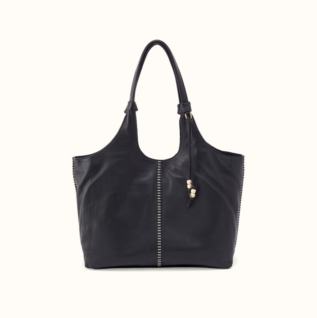 La Jolla Tote In Cloud Leather - Black