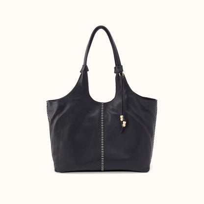 La Jolla Tote In Cloud Leather - Black